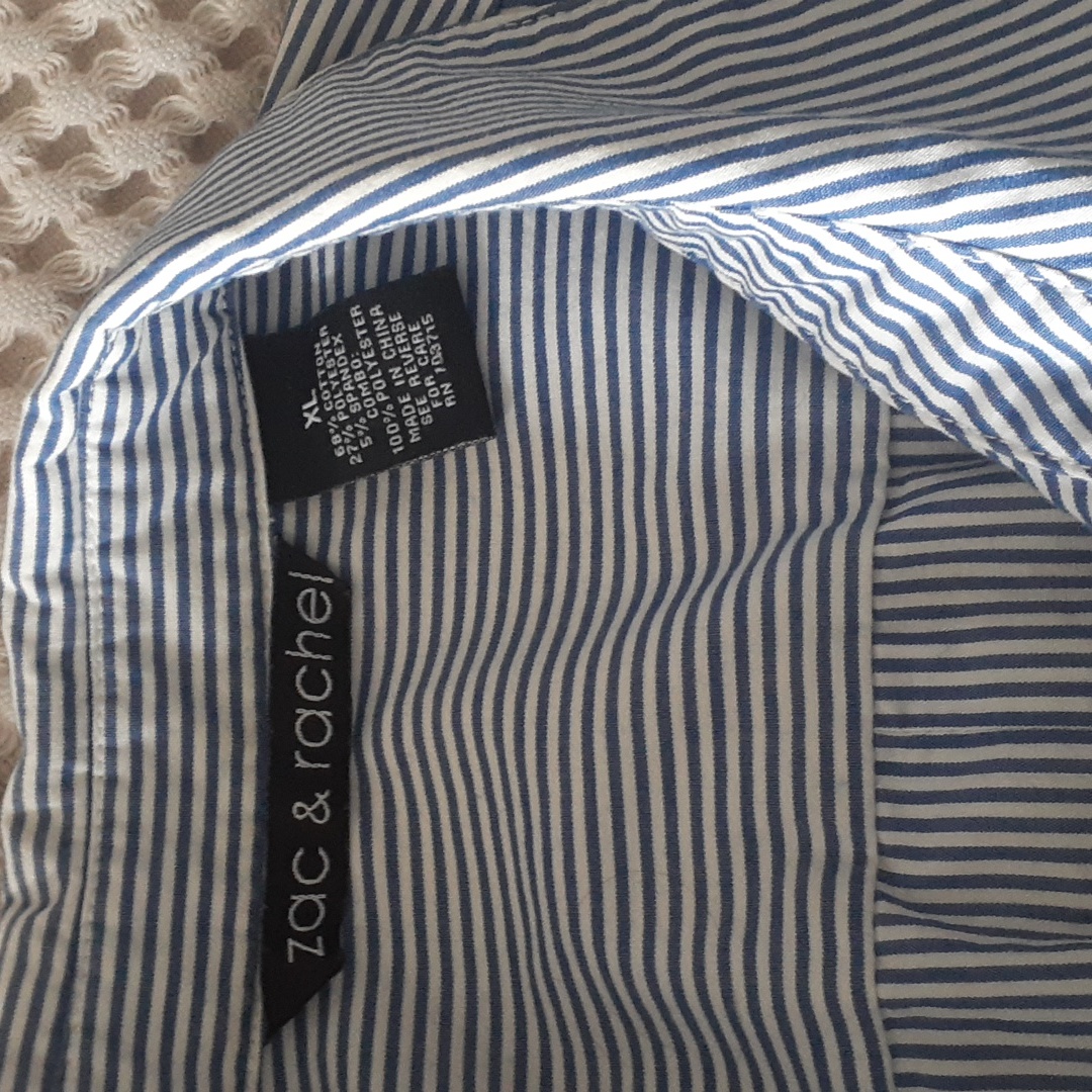 Striped Button-Down Blouse